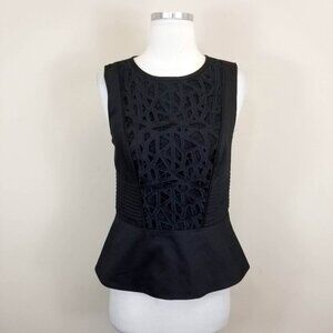 Catherine Malandrino Dressy Sleeveless Peplum Top Size 4
